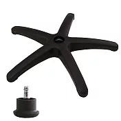 電腦椅專用 五星塑膠腳座 (直徑60cm/固定輪)BASE-003SS