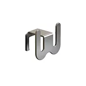 【野一夏】太空鋁無痕壁掛式拖鞋收納架 免打孔黏貼式 拖鞋收納掛架 浴室牆面黏貼置物架 -銀色