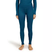 【紐西蘭Icebreaker】女 Tech 高腰貼身保暖透氣長褲-260 XS 海洋藍