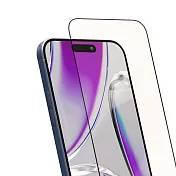 【amuok】iPhone 16 Pro 亮面滿版 抗藍光/防窺 玻璃貼 玻璃保護貼 螢幕保護貼 滿版玻璃貼 滿版｜亮面抗藍光