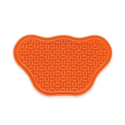 PetDreamHouse 爪爪星球口水舔食墊-夕陽橘 | 犬貓適用 嗅聞墊 慢食墊 肉泥墊