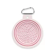 PetDreamHouse 可摺疊矽膠旅行碗-嬰兒粉 | 寵物碗 摺疊碗 外出碗 水碗