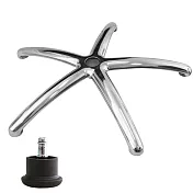 電腦椅專用 五星鋁合金腳座 (直徑70cm/固定輪)BASE-011SS
