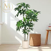 【Floral M】財源滾滾四季發財樹1.7公尺室內大型仿真植栽（贈送花盆）