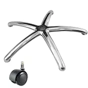 電腦椅專用 五星鋁合金腳座 (直徑70cm/PU防刮輪)BASE-011PUX