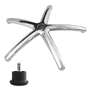 電腦椅專用 五星鋁合金腳座 (直徑60cm/固定輪)BASE-012SS