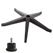 電腦椅專用 高腳尼龍腳座 (直徑66cm/固定輪)BASE-013SS