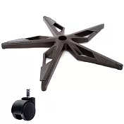 電腦椅專用 電競飛鏢腳座 (直徑71cm/PP滑輪)BASE-015LL