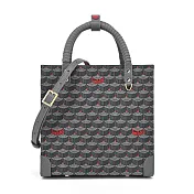 Faure Le PageTake It Easy 19 兔年限定龍鱗紋手提/斜背紙袋包-小/ 灰紅