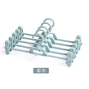JIAGO 360度旋轉可疊加褲架(5入) 藍色