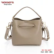 【vensers】牛皮潮流個性包肩背包(NH822101杏色)