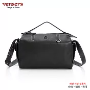 【vensers】牛皮潮流個性包肩背包(NJ750301黑色)