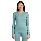 【紐西蘭Icebreaker】女 Tech 圓領長袖上衣-BF260 S 水藍