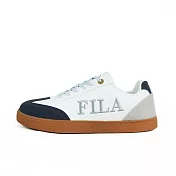 Fila Emblem [1-C942Y-133] 男 運動休閒鞋 德訓鞋 復古鞋 膠底 白藍灰
