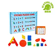 【Playful Toys 頑玩具】木製拼圖組 (益智 教具 早教 蒙特梭利 疊疊樂 STEAM) HBE-0041 字母拼圖