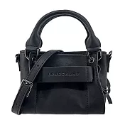 LONGCHAMP 3D系列小牛皮手提/斜背兩用包(迷你) 黑