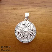 萬福八寶羅盤S999足銀純銀吊墜.墜子(單墜價格)