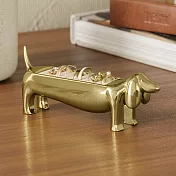 《Umbra》臘腸狗金屬戒指收納座 - 曜金