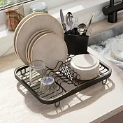 《Umbra》Sinkin餐具收納筒+碗盤瀝水架(黑) | 餐具收納架