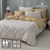 MONTAGUT-100%純棉兩用被床包組(秋憶花繽-加大)