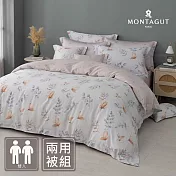 MONTAGUT-300織紗天絲棉兩用被床包組(秋楓襲香-雙人)