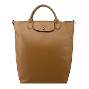 LONGCHAMP LE PLIAGE XTRA系列牛皮手提包(中) 煙草棕