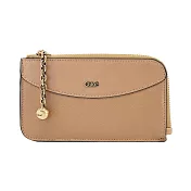 Chloe Sphere LOGO小牛皮卡片/零錢包 米色