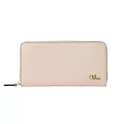 Chloe Iconic亮面皮革拉鍊長夾 粉色