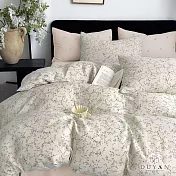 《DUYAN 竹漾》台灣製 40支精梳棉雙人床包三件組 / 暮云畔花