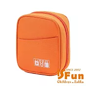 【iSFun】大容量便攜 鋪棉防撞3C包化妝品收納包/ 橘色