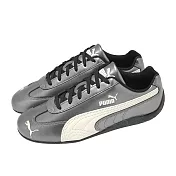 Puma 休閒鞋 Speedcat Metallic 男鞋 女鞋 銀 白 皮革 賽車鞋 復古 瘦子著用款 40368902 22.5cm SILVER/WHITE
