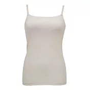 日本LECIEN 可調細肩帶速乾罩杯背心 Bra top 黃金比例溫柔平縫真正舒適-13772257 M 夏洛特米色