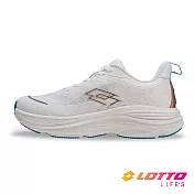【LOTTO 義大利】女 寬楦 SKY MOVE 輕量避震跑鞋- 23cm 白