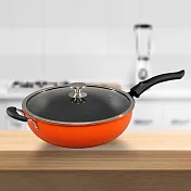 巧藝鍋航鈦備長炭遠紅外線不沾炒鍋-33cm-含蓋-2支