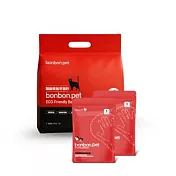 蹦蹦跳 植萃環保貓砂/ 鮮竹&艾草(6L/包)+寵物濕紙巾貓狗擦澡手套 5入/包X 2組