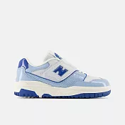 New Balance [PHB550KE] 中童 休閒鞋 運動 復古 NB 550 M楦 魔鬼氈 舒適 漆皮 藍白 19 藍/白