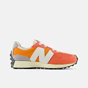 New Balance [PH327RF] 中大童 休閒鞋 經典 復古 W寬楦 NB 327 俐落 流行 穿搭 橘 19 橘/白