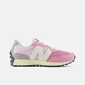 New Balance [PH327RK] 中大童 休閒鞋 經典 復古 W寬楦 NB 327 俐落 流行 穿搭 粉紅 19 粉紅