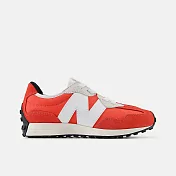 New Balance 327 [PH327BR] 中童 運動休閒鞋 寬楦 彈性鞋帶 舒適 紅白 19 紅/白