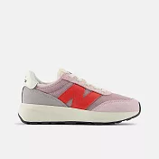 New Balance 370 [PH370DB] 中童 運動休閒鞋 寬楦 簡約 舒適 穿搭 粉紅 19 粉紅/灰