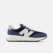New Balance 370 [PH370AG] 中童 運動休閒鞋 寬楦 簡約 舒適 穿搭 深藍 17.5 深藍/白