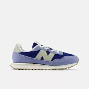 New Balance 237 [PH237HB] 中童 運動休閒鞋 復古鞋 寬楦 舒適 彈性鞋帶 藍 19 藍/深藍