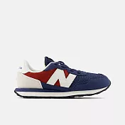 New Balance 237 [PH237TR] 中童 運動休閒鞋 復古鞋 寬楦 舒適 彈性鞋帶 海軍藍 紅 19 深藍/紅