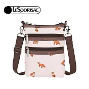 LeSportsac 2025秋季新品 3-Zip Crossbody 三層拉鍊斜背包(4007) HD49森林小狐狸