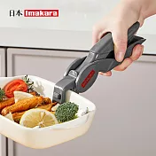 【日本Imakara】加厚矽膠防滑防燙隔熱取碗夾- 灰