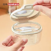 【日本Imakara】便攜式多功能牙套清潔收納盒(附清洗刷/咬膠/摘取器)- 白