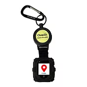 Osmile ED1000 失智症個人衛星定位器強固淋雨可伸縮KEY式附錶帶AG 無 黑-伸縮鑰匙圈
