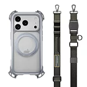 MAGEASY Odyssey Ultra M 終極防摔磁吸支架掛繩手機殼 iPhone 17 Pro 迷霧/岩石灰