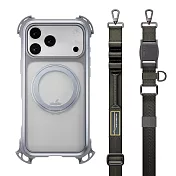 MAGEASY Odyssey Ultra M 終極防摔磁吸支架掛繩手機殼 i17 Pro Max 迷霧/岩石灰