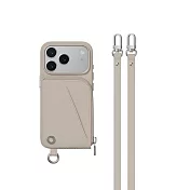 MAGEASY Pouch 錢包掛繩手機殼 iPhone 17 Pro星光白/星光白